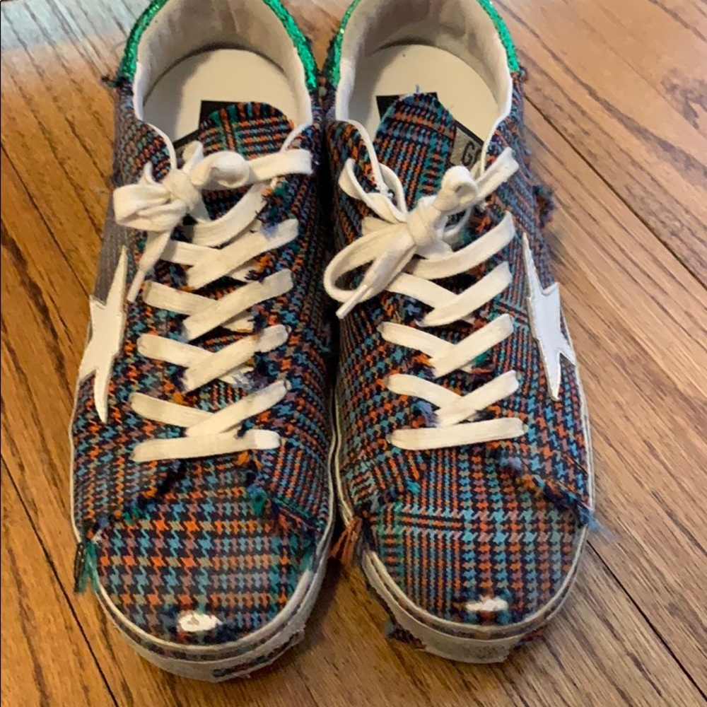 Tartan plaid Golden Goose sneakers - Picture 5 of 9